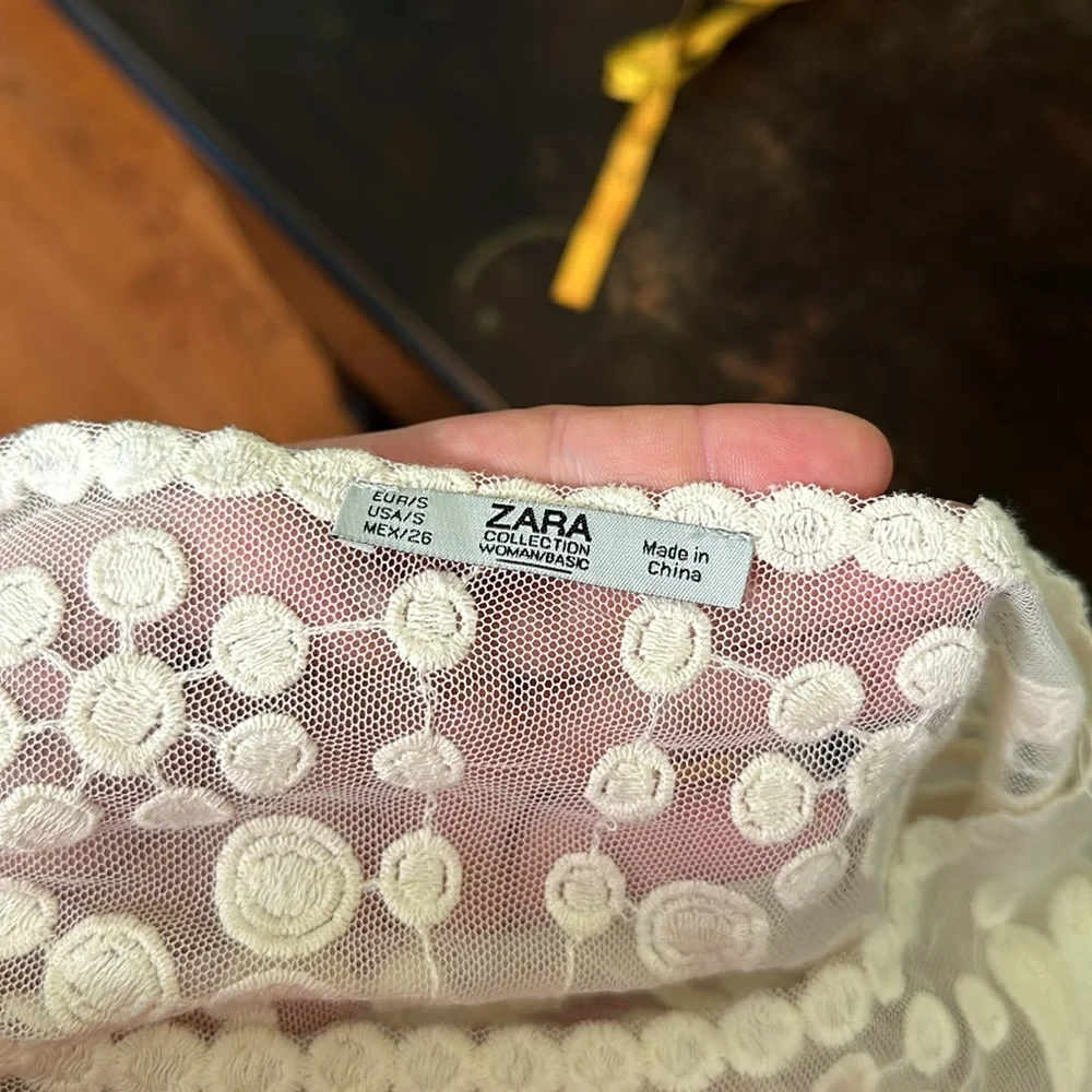 Zara Mesh Tee Shirt - Picture 6 of 7
